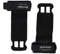 Harbinger Poignées Paume d'haltérophilie en Cuir, Gants de Fitness, Noir, Taille S, Lot de 2 Unisexe, Black, S