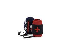 Harbinger Red Line Paire de bandages d'haltérophilie pour homme et femme Motif drapeau 45,7 cm