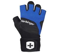 Harbinger Training Grip Wristwrap 2.0 Gants d'haltérophilie, Unisex, Bleu, X-Large