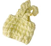 HARBINGG Manteau Chien Été Mince Pet Dog Vest Bubble Harnais Puppy Vêtements Chihuahua Bear Frisbee T - Shirt Pet Cat Dog Vêtements-Jaune-King Size
