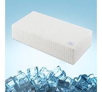 HARBOREST Oreiller cube rafraîchissant - Oreiller de positionnement latéral pour douleurs au cou et aux épaules, oreiller cube latéral en mousse à mémoire de forme avec fermeté réglable, 61 x 30,5 x