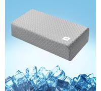 HARBOREST Oreiller cube rafraîchissant - Oreiller de positionnement latéral pour douleurs au cou et aux épaules, en mousse à mémoire de forme avec fermeté réglable, 61 x 30,5 x 12,7 cm, gris