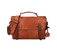 Harbour 2nd Ashton Besace Cuir véritable 25 cm Compartiment ordinateur brun