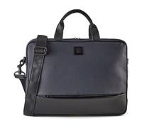 Harbour 2nd City Lights Attaché-case Cuir véritable 40.5 cm Compartiment ordinateur bleu