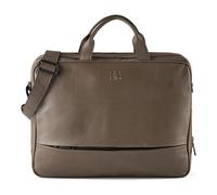 Harbour 2nd City Lights Attaché-case Cuir véritable 40 cm Compartiment ordinateur gris