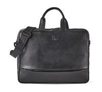 Harbour 2nd City Lights Attaché-case Cuir véritable 40 cm Compartiment ordinateur noir
