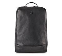 Harbour 2nd City Lights Daypack Cuir 44 cm Compartiment pour ordinateur portable noir