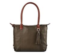 Harbour 2nd Lucia Sac à bandoulière Cuir véritable 38 cm olive
