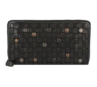 Harbour 2nd Soft Weaving Penelope Porte-monnaie en cuir 18 cm noir