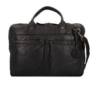 Harbour 2nd Urban Poets Attaché-case Cuir véritable 50 cm Compartiment ordinateur noir