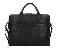 Harbour 2nd Urban Poets Blaise Attaché-case Cuir véritable 40 cm Compartiment ordinateur noir