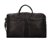 Harbour 2nd Urban Poets Sac de voyage Weekender Cuir véritable 56 cm noir
