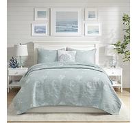 Harbour House Seaside Couvre-lit Set de 4 Pièces, Full/Queen, Dusty Bleu