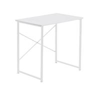 Harbour Housewares 1x Blanc/Blanc en Bois Bureau D'ordinateur - 80cm x 50cm x 73.5cm Petit Domicile Chambre Jeux ètudier PC Ordinateur Portable Table