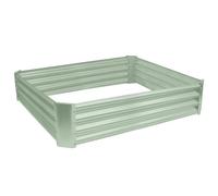 Harbour Housewares 1x Vert 120cm x 120cm Carrée Acier Galvanisé Lit de Jardin Surélevé - Grand Extérieur Légume Fleur Grandir Planteur Creux Boîte