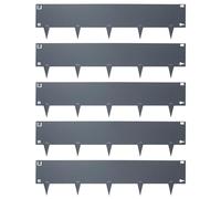 Harbour Housewares 5pc Anthracite Bordure de Pelouse en Acier - 5m x 16cm - Extérieur Jardin Herbe Fleur Lit de Plantes Pierre Chemin Gravier Frontière Bord Rouler