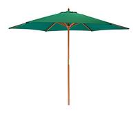 Harbour Housewares Articles ménagers Port Sun Parasol - Operated Pully, bois, Polyester Jardin Ombre - 2.7m - Vert