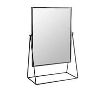 Harbour Housewares Coiffeuse Miroir - autoportant Miroir cosmétique Maquillage Plateau de Table - 32cm - Noir