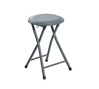 Harbour Housewares Compact Round Pliant Tabouret - Gris