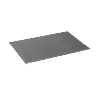 Harbour Housewares Planche à Découper Rectangulaire en Verre - 40cm x 30cm - Gris - 1x Tempéré Résistant à la Chaleur Maison Cuisine Économiseur de Plan de Travail Plaque Cuisinière Protecteur