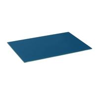 Harbour Housewares Planche à Découper Rectangulaire en Verre - 50cm x 40cm - Bleu - 1x Tempéré Résistant à la Chaleur Maison Cuisine Économiseur de Plan de Travail Plaque Cuisinière Protecteur