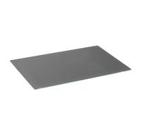 Harbour Housewares Planche à Découper Rectangulaire en Verre - 50cm x 40cm - Gris - 1x Tempéré Résistant à la Chaleur Maison Cuisine Économiseur de Plan de Travail Plaque Cuisinière Protecteur