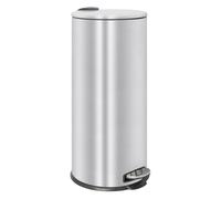 Harbour Housewares Poubelle à Pédale Ronde INOX 30 L Brossée