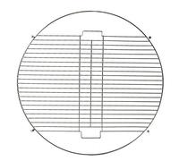 Harbour Housewares Round Firepit Grill - Grand Style Classique Industriel Round Grill Métal - - 48.5cm