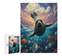 Harbour Sceau Puzzle 500 Pièces Jeu De Challenge Edificio du Paysage Jouet Éducatif 3D pour Adultes Et Enfants Cadeau De Famille Décoration Moderne 500 PCS