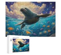 Harbour Sceau Puzzles 1000 Pièces Educa Moderne Edificio du Paysage Décoration Intérieure 3D Relaxant pour Famille Jeu D'Intelligence Cadeau De Fête 300 PCS