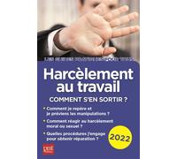 Harcèlement au travail 2022 Comment s'en sortir ? - Marie José Gava - Prat Eds - broché - Guide