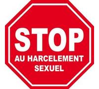 harcèlement sexuel STOP - 10x10cm - Sticker/autocollant