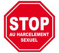 Harcèlement Sexuel Stop - 15x15cm - Sticker/Autocollant