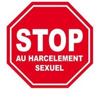 harcèlement sexuel STOP - 15x15cm - Sticker/autocollant G