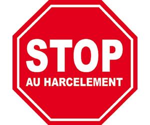 harcèlement STOP - 10x10cm - Autocollant/Sticker