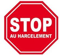 harcèlement STOP - 15x15cm - Sticker/autocollant G
