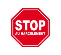 Harcèlement Stop - 20x20cm - Sticker/Autocollant