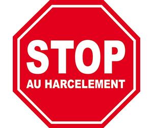 harcèlement STOP - 5x5cm - Autocollant/Sticker