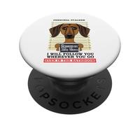 Harceleur Personnel Teckel PopSockets PopGrip Adhésif