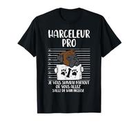 Harceleur Pro Boxeur Chien Humour Drôle Animal Lover Cadeau T-Shirt