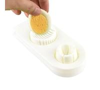 Hard Boiled Egg Slicer | Fil d'acier inoxydable - Outil de découpe 2 en 1 - Passe au lave-vaisselle - Ustensile de cuisine pour manger doux, tomate, champignon, cerise, banane, petit-déjeuner, salade