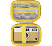 Hard Case Cover Compatible with Kodak EKTAR H35/ H35N/ Ultra F9/ M35/ M38 Half Format Video Camera,White + Yellow,Camera Case
