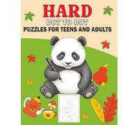 Hard Dot to Dot Puzzles for Teens and Adults: Hard & Extreme Connect the Dots Challenges with Christmas, Sports, Butterflies, Flowers, and More to Boost Focus, Relax Your Mind, and Test Your Brain