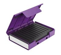 Hard Drive Suitcase Case, 16.2x11.7x3.7cm PP Dust-Proof Storage Box, Protective HDDBags with Stand, Data Security, Desktop Organization