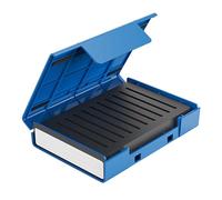 Hard Drive Suitcase Case, 16.2x11.7x3.7cm PP Dust-Proof Storage Box, Protective HDDBags with Stand, Data Security, Desktop Organization