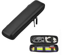 Hard Eva Case Pencil Bag Pencil Case Black Executive Pencil Case Stand For Fountain Pen, Ballpoint Pen, Stylus Touch Pen, Apple Pen, Wacom Creative 2 Stylus