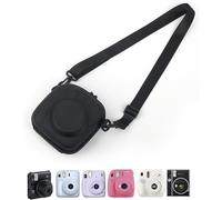 Hard EVA Storage Case Compatible with Fujifilm Instax Mini 12/11/9/8//7+/90/99/40,Instant Carry Case with Shoulder Strap,Black Classic,Mini Étui Instantané,Fuji Instant Mini Camera Case