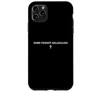 Hard Fought Hallelujah Foi chrétienne Croix louange hymne Coque pour iPhone 11 Pro Max