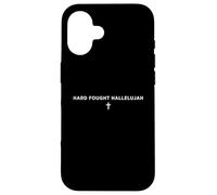 Hard Fought Hallelujah Foi chrétienne Croix louange hymne Coque pour iPhone 16