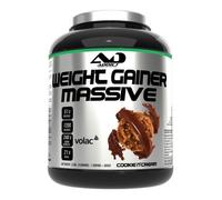 Addict sport nutrition - Weight gainer massive - Prise de masse musculaire avec protéine concentrée - Ultra calorique 1200 kcal par dose - 51g de protéine et 21g de BCAA - 2,5 kg - Goût cookie